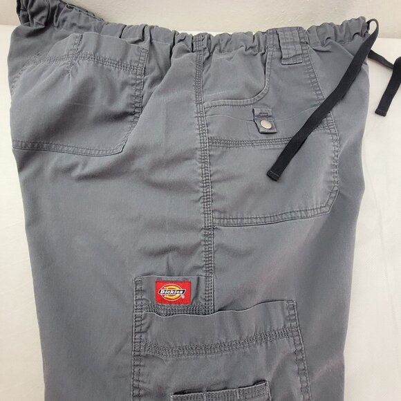 Dickies Scrub Pants Gen Flex XL Tall Pewter Gray Straight Bottoms - Picture 7 of 7
